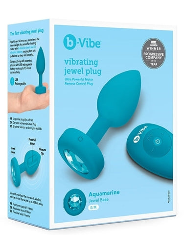 b-Vibe Vibrating Jewels Remote Control Plug S/M - Butt Plugs