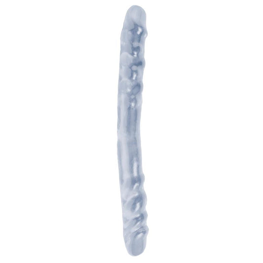 Pipedream Basix Realistic Double Dong 16 inch Clear - Realistic Dildos