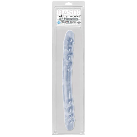 Pipedream Basix Realistic Double Dong 16 inch Clear - Realistic Dildos