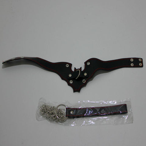 Batman Fetish Collar with Lead - Collars and Leads