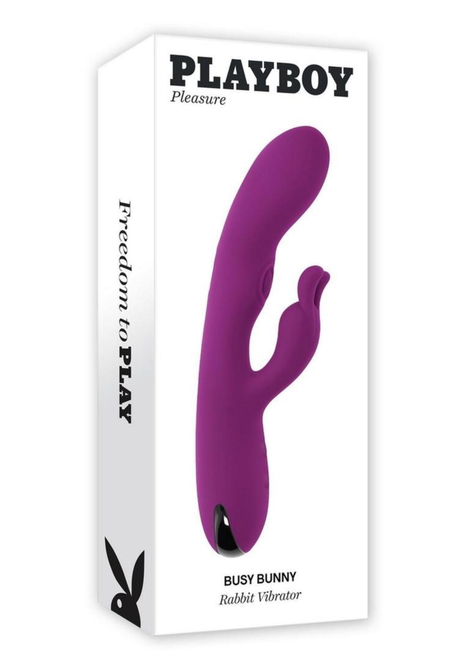 Playboy Pleasure BUSY BUNNY Rechargeable Rabbit Vibrator With Tapping Shaft Rabbit Vibrators