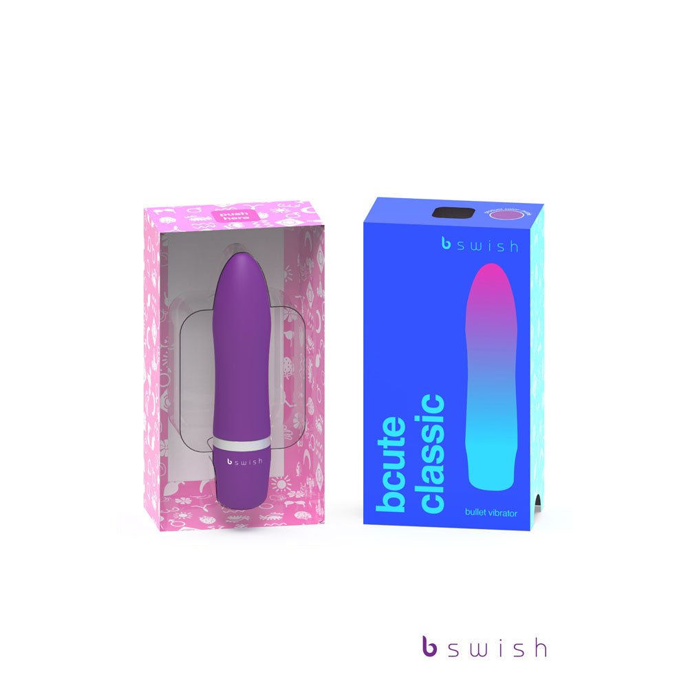 B Swish Bcute Classic Vibrating Bullet Purple Bullet Vibrators