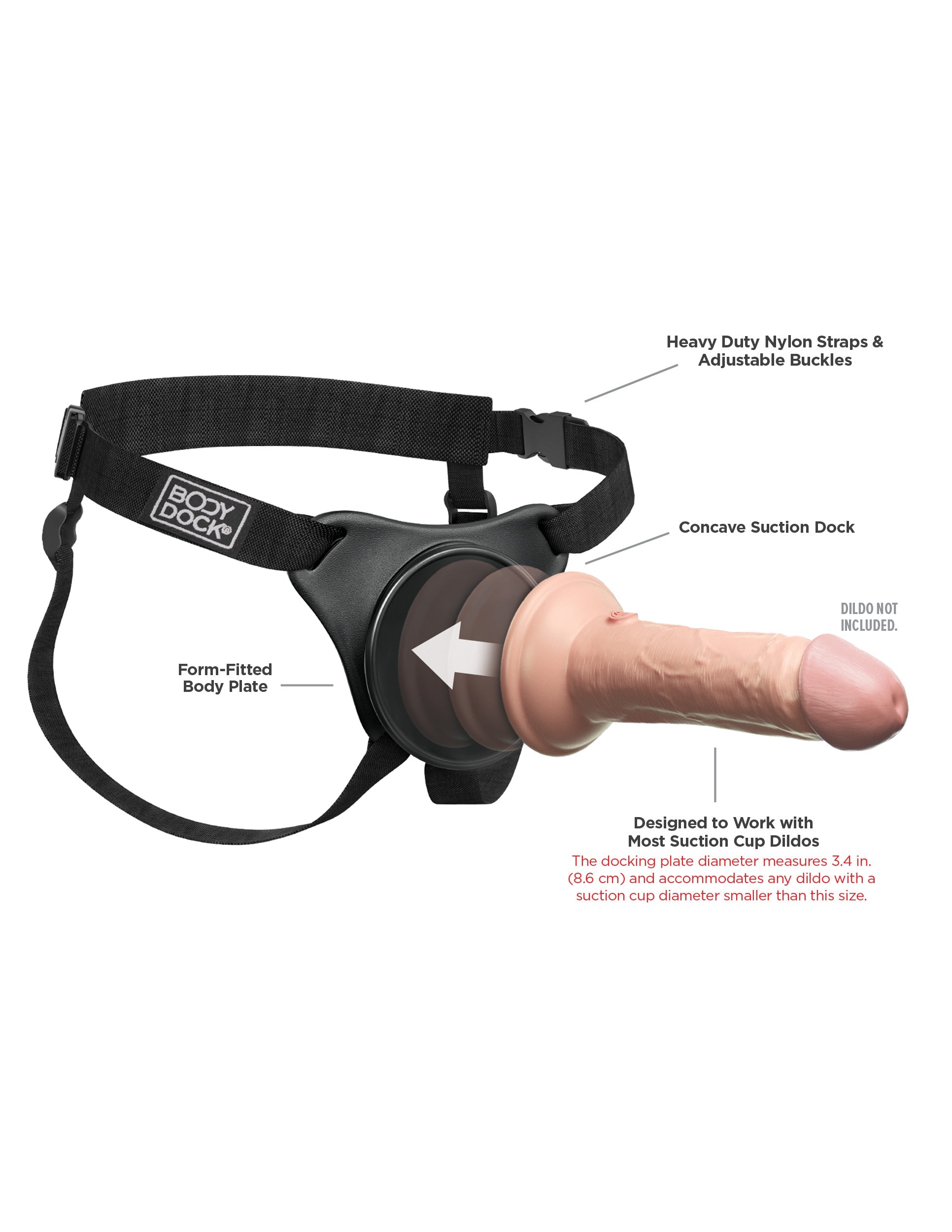 Pipedream Body Dock Original Strap On Harness Sex Toy Strap On Sextoys