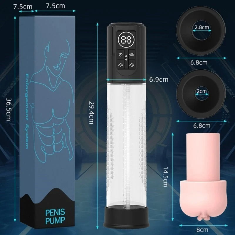 BDStyle Rechargeable Digital Pump - Personalized Pumping Power Pumps, Extenders and Sleeves