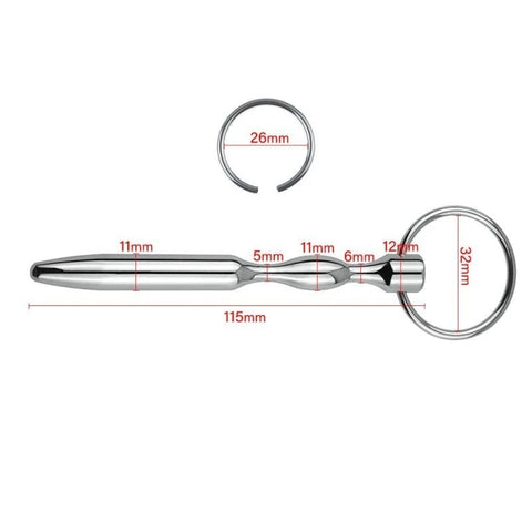 Ultrasonic Cock Plug With Glans Ring - Penis Plugs