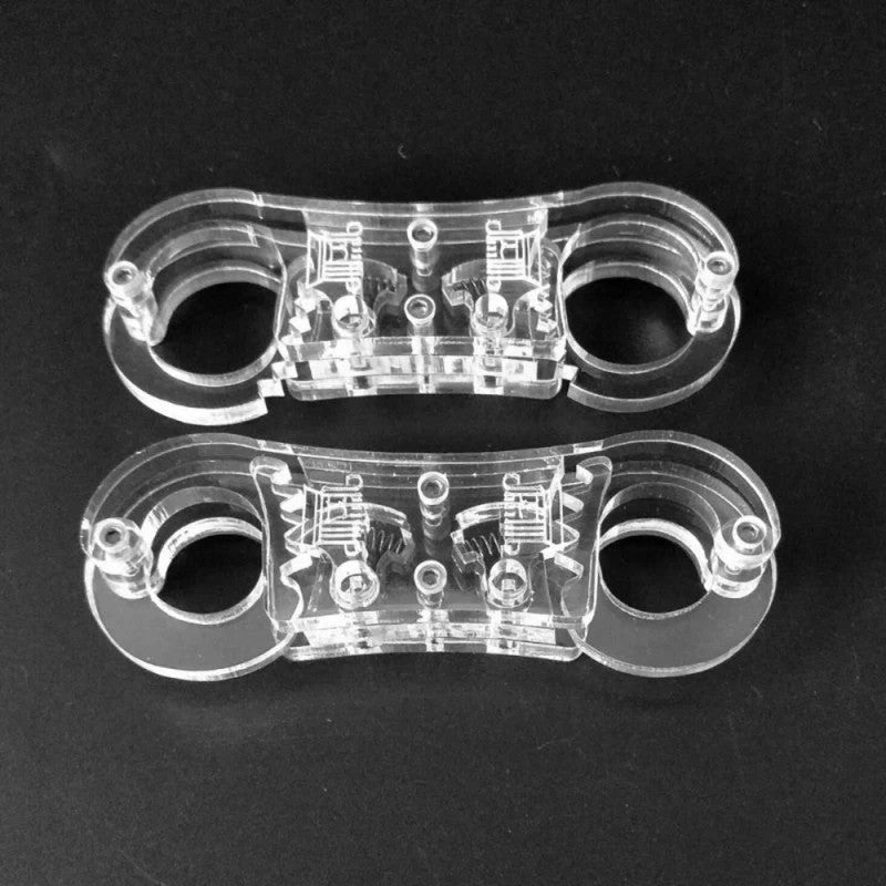 Acrylic BDSM Finger Cuffs - Ratchet Clasp for Customized Fit Cuffs and Restraints