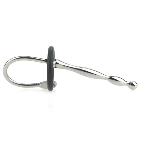 Wavey Quatro Penis Plug With Rubber Glans Ring - Penis Plugs