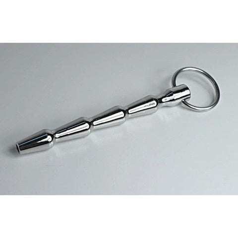 Cyber Bites Steel Penis Plug With Glans Ring - Penis Plugs
