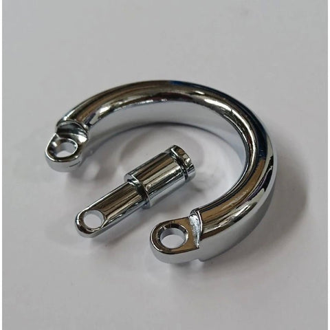 Steel Chastity Device Testical Ring - Male Chastity