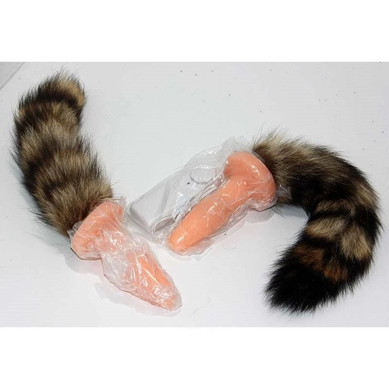 Brown Faux Fox Tail Soft Anal Plug Butt Plugs