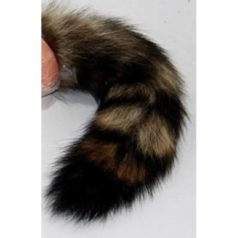 Brown Faux Fox Tail Vibrating Anal Plug - Butt Plugs