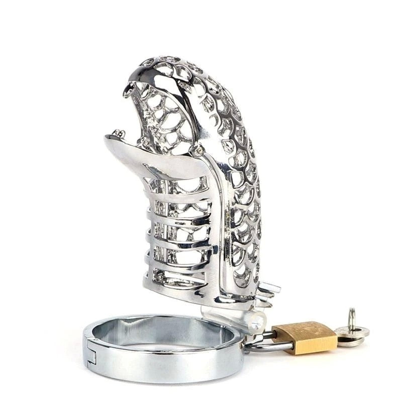 Snake Open Mouth Chastity Device Male Chastity