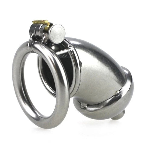 Built-in Lock Chastity Cage With Penis Plug - Male Chastity