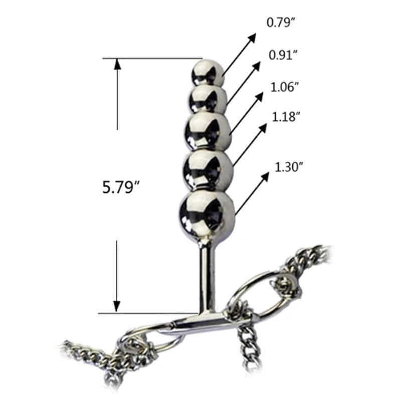 Chastity Belt & Bar With Plug Male Chastity