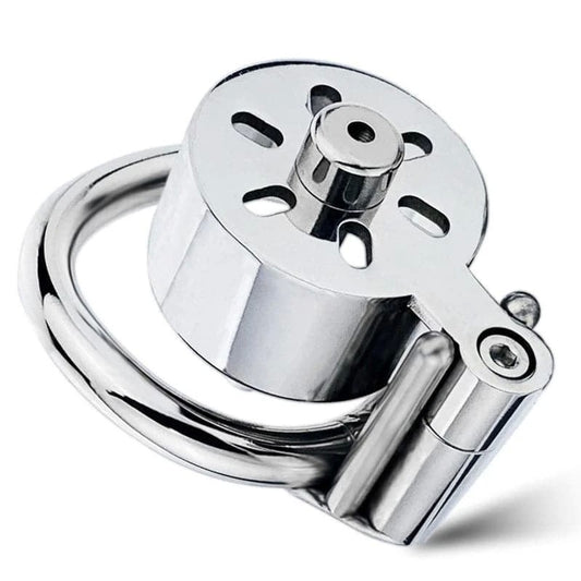Canned Cock Cage With Penis Plug - Male Chastity