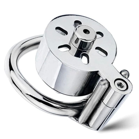 Canned Cock Cage With Penis Plug - Male Chastity