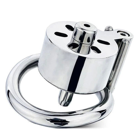 Canned Cock Cage With Penis Plug - Male Chastity