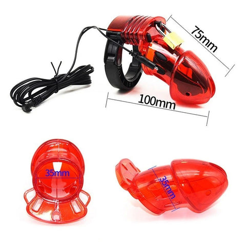 Precision Pleasure - E-Stim Chastity Cage & Remote - Male Chastity