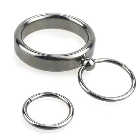 Lead Me Stainless Steel Cock Ring - Cock Rings