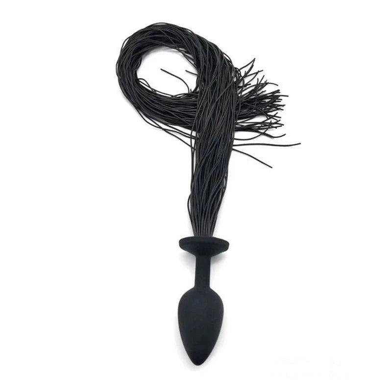 Faux Horsetail Silicone Anal Plug Small Butt Plugs