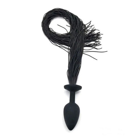 Faux Horsetail Silicone Anal Plug Small - Butt Plugs