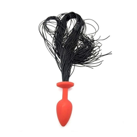 Faux Horsetail Silicone Anal Plug Small - Butt Plugs
