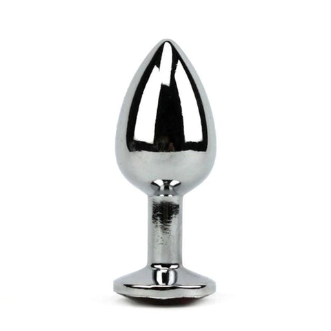 Jewel Encrusted Stainless Butt Plug Large - Butt Plugs