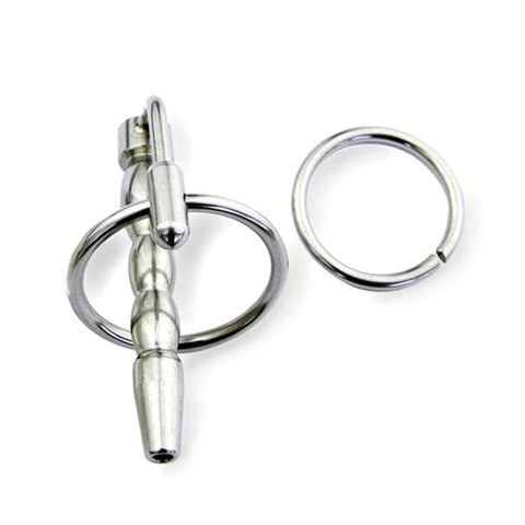 Flared Cum Through Penis Plug with Glans Ring - Penis Plugs