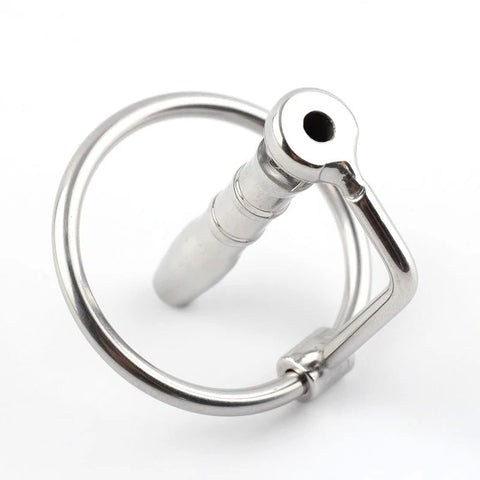 Flared Cum Through Penis Plug with Glans Ring - Penis Plugs