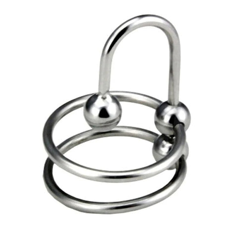 Double Ring Balled Penis Plug - Penis Plugs