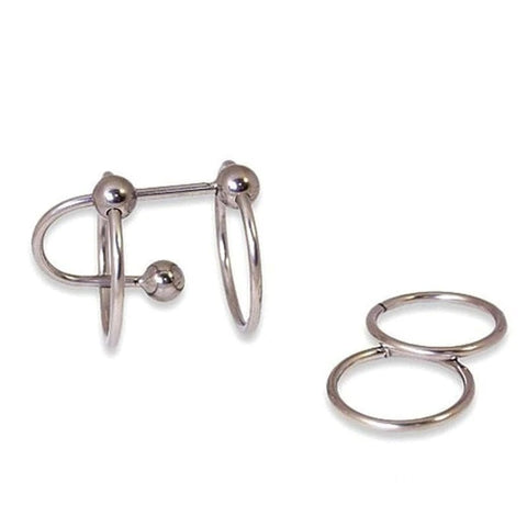 Double Ring Balled Penis Plug - Penis Plugs