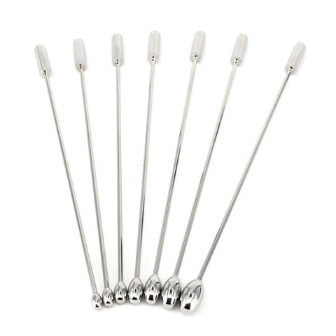 Stainless Steel Solid Penis Plug Set - Penis Plugs