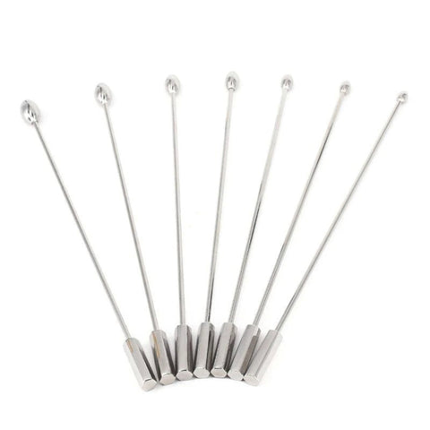 Stainless Steel Solid Penis Plug Set - Penis Plugs