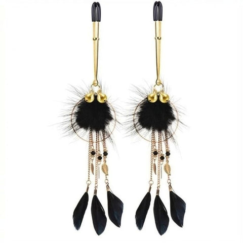 Dreamcatcher Feather Nipple Clamps - Butt Plugs