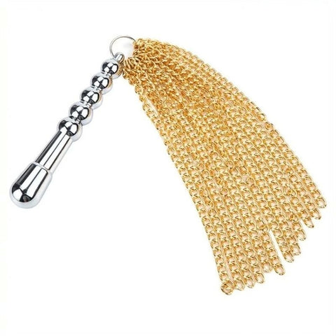Metal Tassled Dildo Whip - Whips And Crops