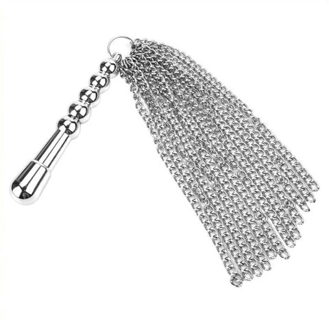 Metal Tassled Dildo Whip - Whips And Crops
