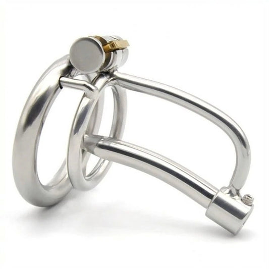 Metal Cum Thru Birdlock Cage - Male Chastity