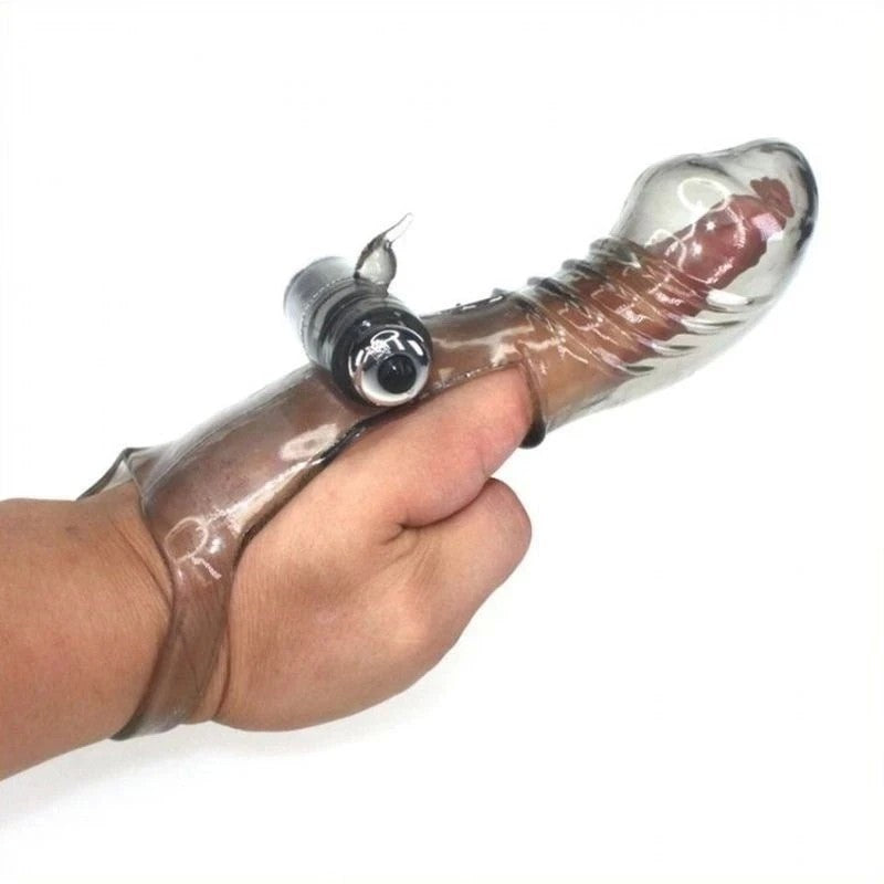 G-spot Penis Vibrating Finger Glove Penis Pumps And Stretchers