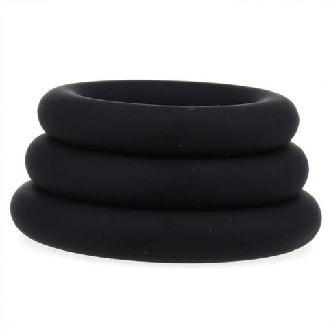 Silicone Stretchy Cock Ring Set - Cock Rings