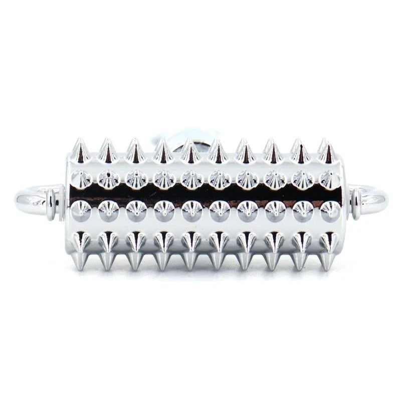 Indulge in Precise Stimulation - Zinc Alloy Microneedle Roller Electro Sex
