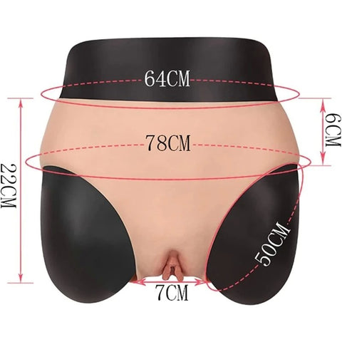 BDStyle Fake Vagina Pants with Catheter - Realistic Butts And Vaginas