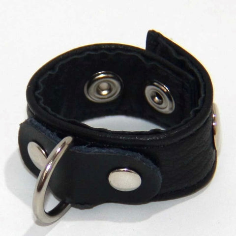 Strappy Cock Ring Leather 2 Speed - Cock Rings