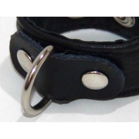 Strappy Cock Ring Leather 2 Speed - Cock Rings