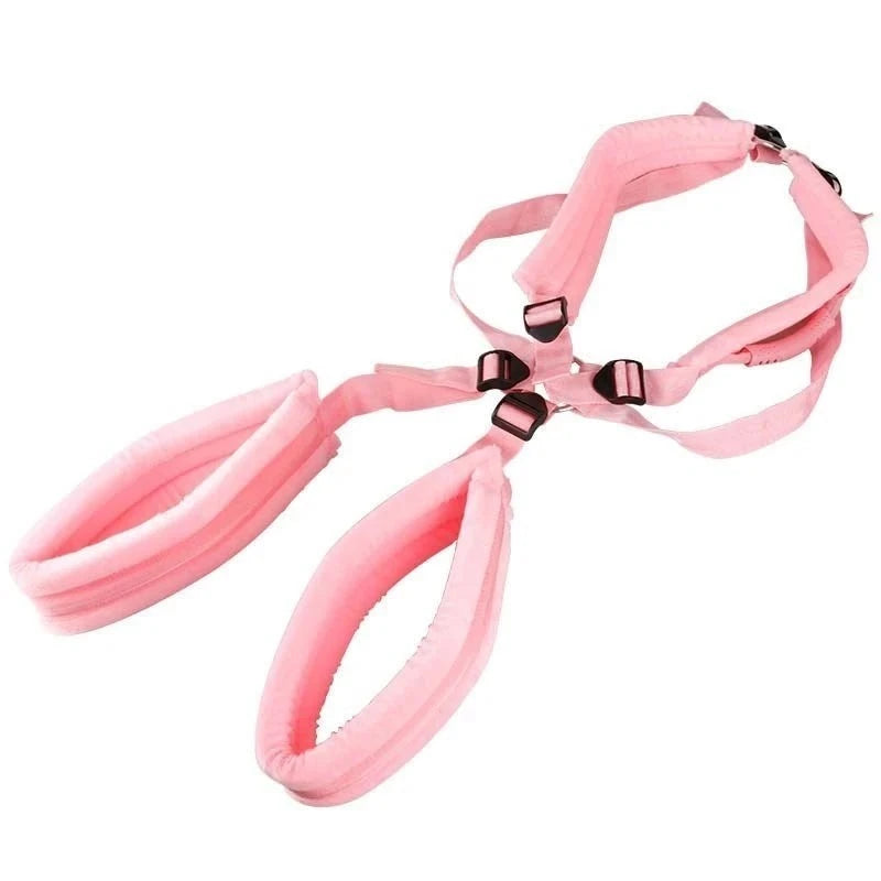 Sex Harness with Over the Shoulder Straps Cuffs and Restraints