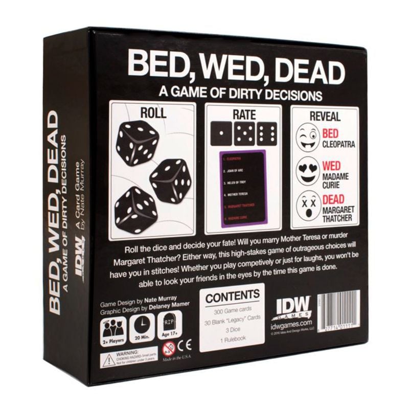 IDW Games Bed, Wed, Dead A Game Of Dirty Decision Sex Games, Coupons and Tricks