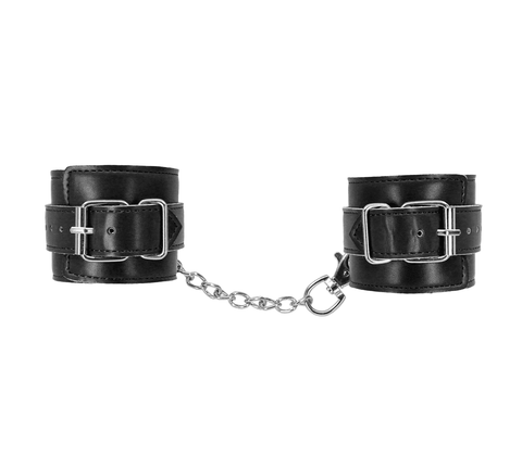 Berlin Baby Faux Fur Lined Leatherette Ankle Cuffs - Cuffs And Restraints