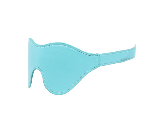 Berlin Baby Turquoise Faux Leather Blindfold - Masks And Blindfolds
