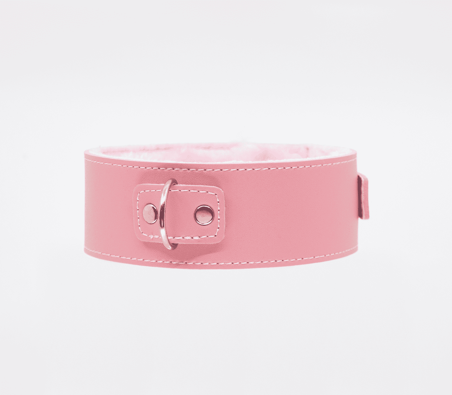 Berlin Baby Fur Lined PU Collar and Lead Set Pink Collars and Leads