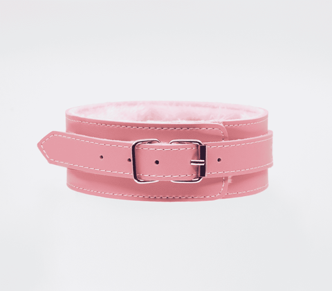 Berlin Baby Fur Lined PU Collar and Lead Set - Collars and Leads