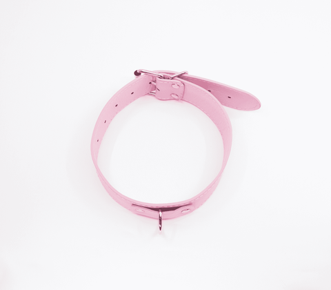 Berlin Baby BDSM Play Unlined PU Collar and Lead - Collars and Leads